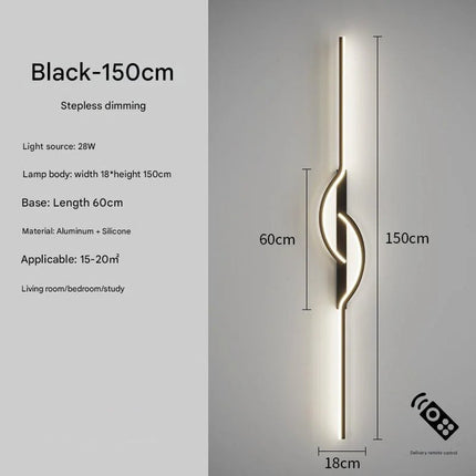 Battery powered LED strip lamp

