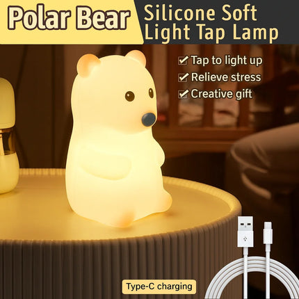 Bear Silicone Tap Lamp