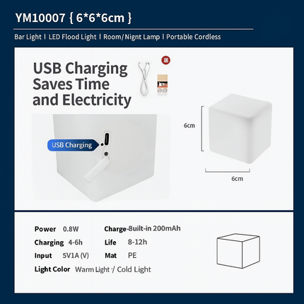Bluetooth RGB cube light

