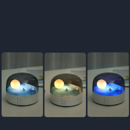 Bluetooth crescent night light
