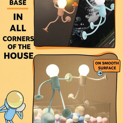 Bubble Man LED suction lamp

