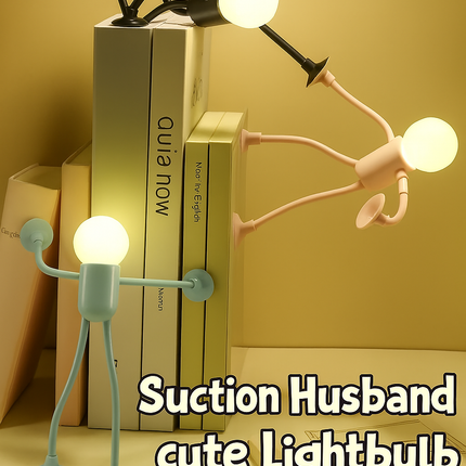 Bubble Man suction cup lamp


