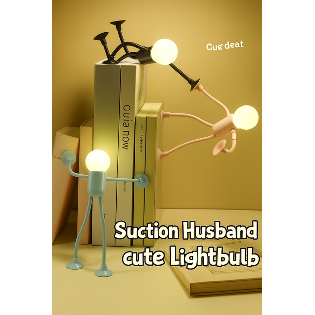 Bubble Man suction cup lamp

