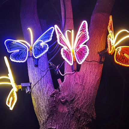 Butterfly garden solar lights

