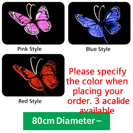 Butterfly string lights solar

