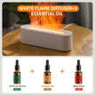 DQ709-white + three bottles of essential oil (cologne + floral + fresh)