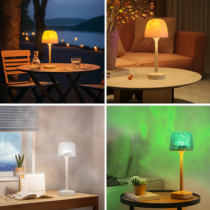 Water Ripple Table Lamp – Romantic Ambient Light with Remote Control