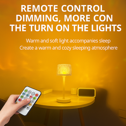 Water Ripple Table Lamp – Romantic Ambient Light with Remote Control