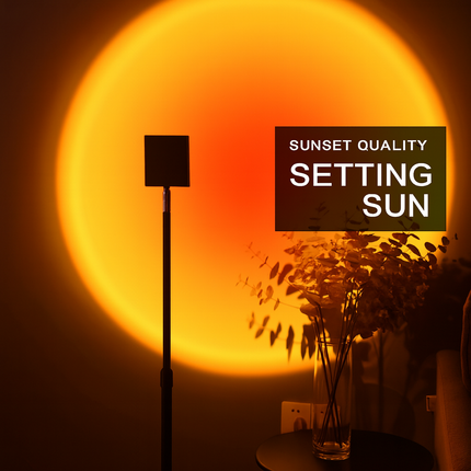Sunset Floor Lamp – Ambient Lighting for Room & Photography