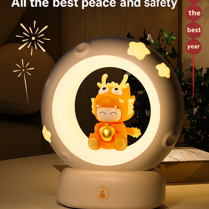 Cute Night Light for Girls – Atmospheric Cat Lamp, “Pick the Stars, Embrace the Moon”, Birthday Gift & Decorative Ornament