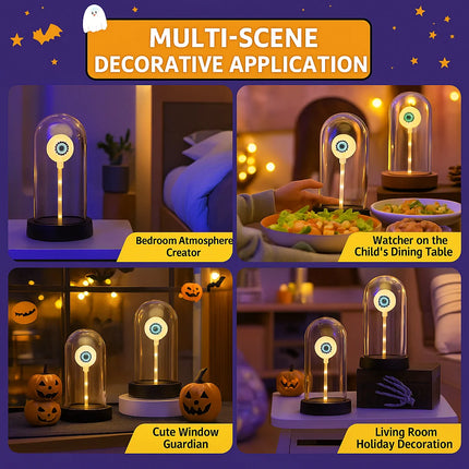 Glowing One-Eyed Night Light – LED Halloween Lantern, Ghost Festival Party Decoration, Atmospheric Ornament