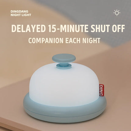 Creative Jingle Bell Night Light – Soft Warm Bedside Lamp for Baby, Feeding, Sleep, and Birthday Gift with Timer