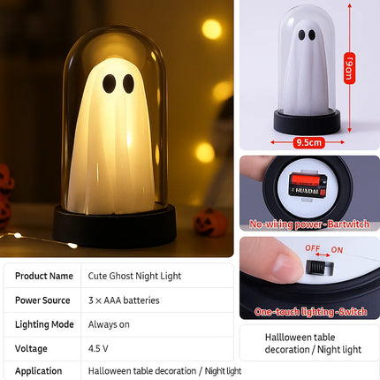 Glowing One-Eyed Night Light – LED Halloween Lantern, Ghost Festival Party Decoration, Atmospheric Ornament