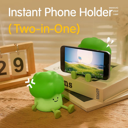 Broccoli Night Light – Rechargeable Portable Table Lamp, Cute Sleep Companion & Bedroom Atmosphere Gift Lamp