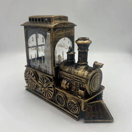 Christmas train globe for mantel decor

