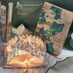 The Crane in the Sea House [Ancient Painting Records Book Lamp]
