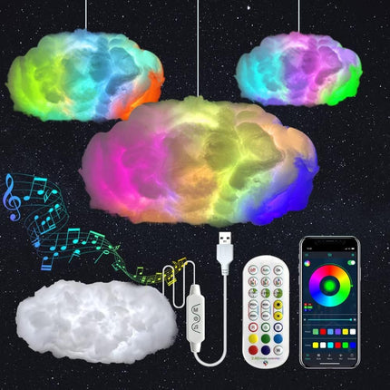 Cloud-shaped bedside lamp

