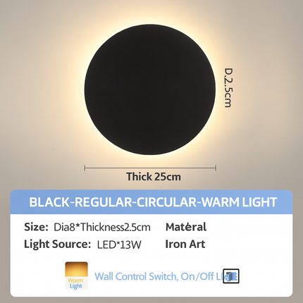 Coastal-rated round wall sconce

