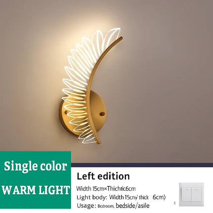 Coconut leaf wall lamp

