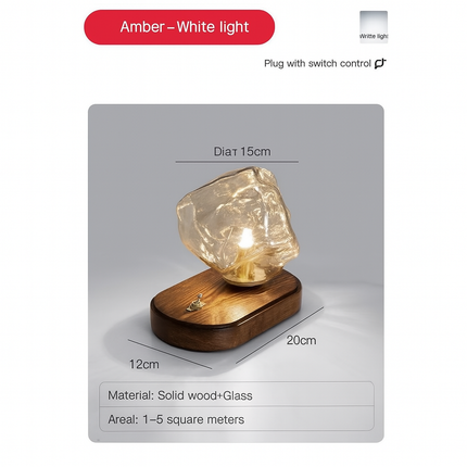 Color-changing ice stone lamp

