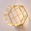 Gold hexagonal grid without light