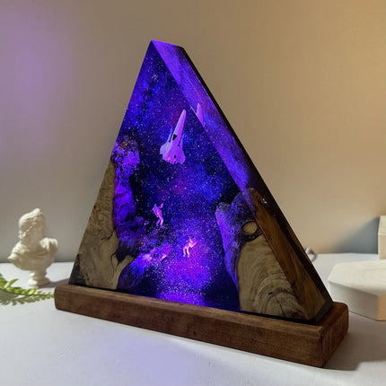 Cosmic Scene Resin Lamp

