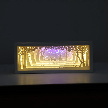 Couple Shadow Box Night Light

