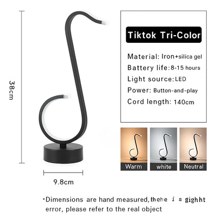 Creative spiral LED night light

