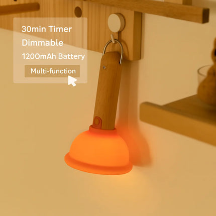 Creative toilet plunger lamps