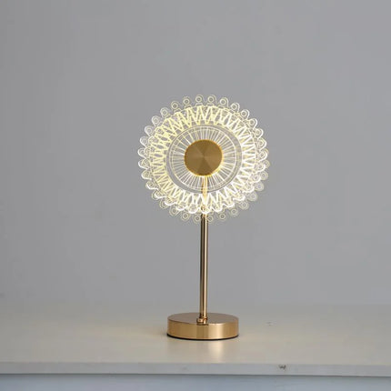 Crystal Flower Lamp
