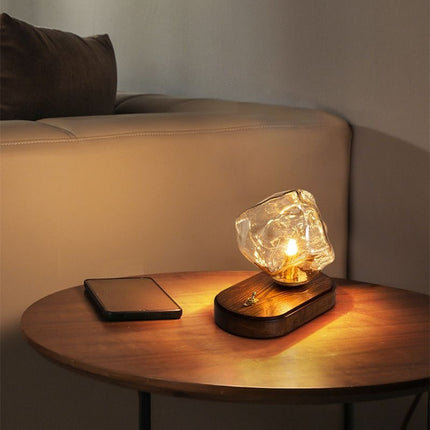 Crystal ice stone projection lamp

