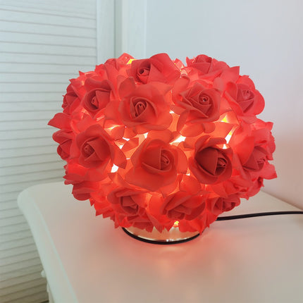 Crystal rose table light

