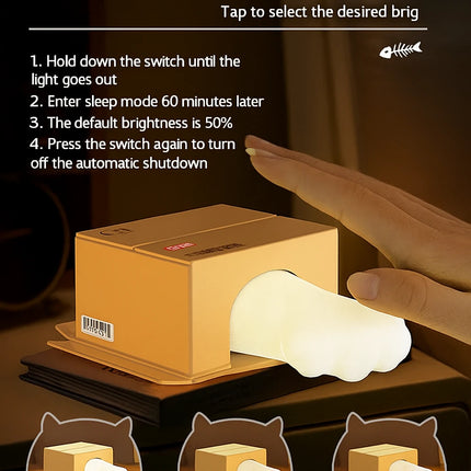 Cute cat paw night light

