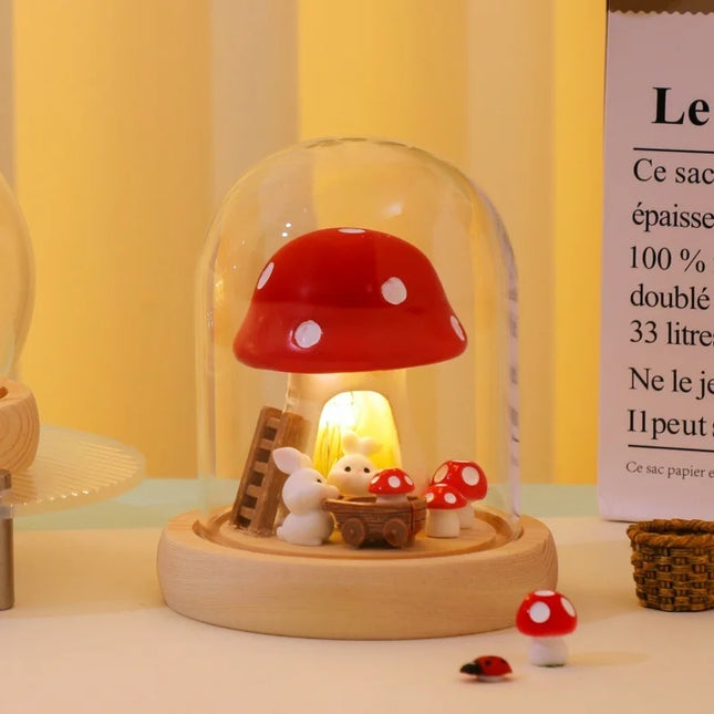 Mushroom ball lamp