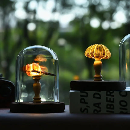 DIY sea urchin night light