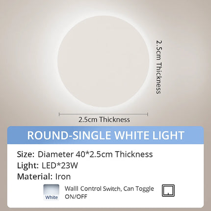 Daylight-balanced outdoor round lamp

