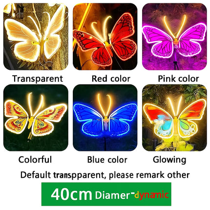 Decorative butterfly solar light

