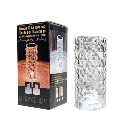Diamond Cut Crystal Lamp

