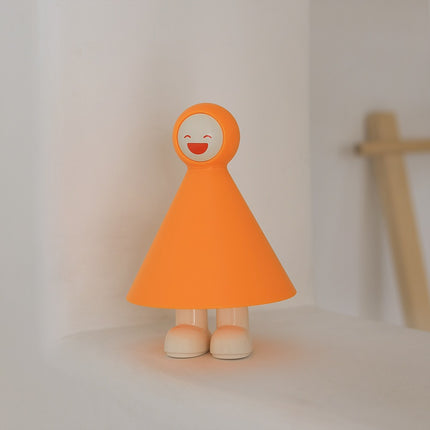 Doll-shaped bedside lamp

