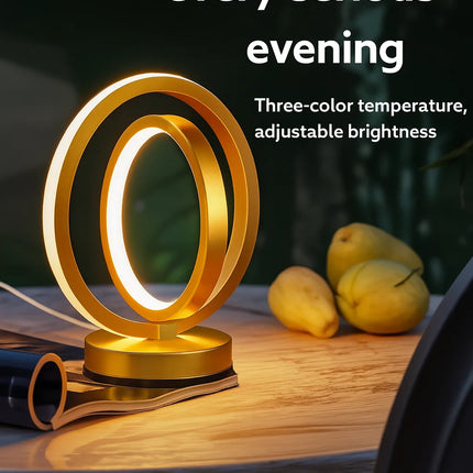 Double Ring Table Lamp