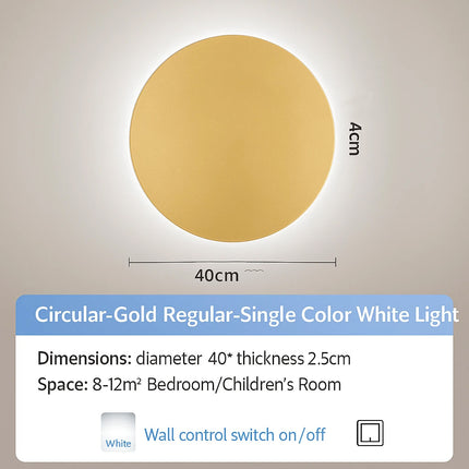 Energy-efficient round exterior wall lamp

