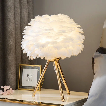 Feather Standing Floor Lamp

