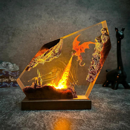 Fire Breathing Dragon Lamp