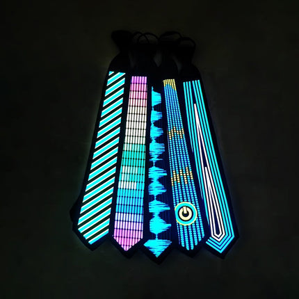 Flashing LED party tie

