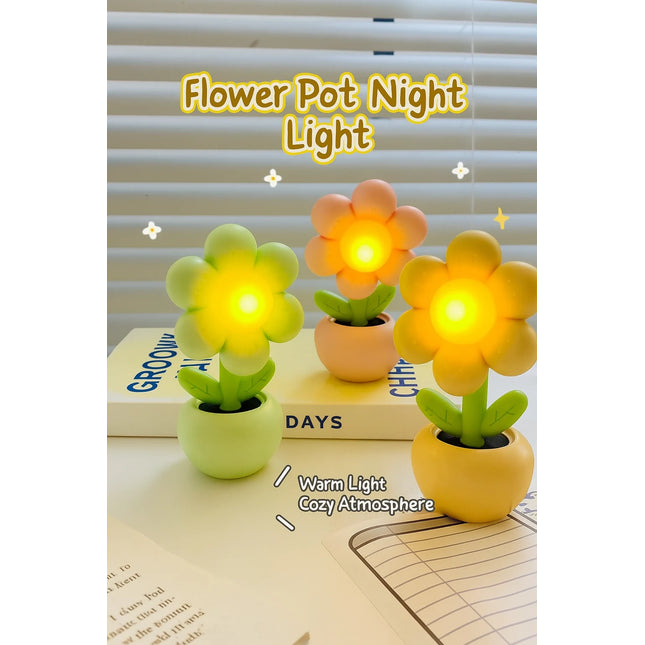 Flower Pot Night Light