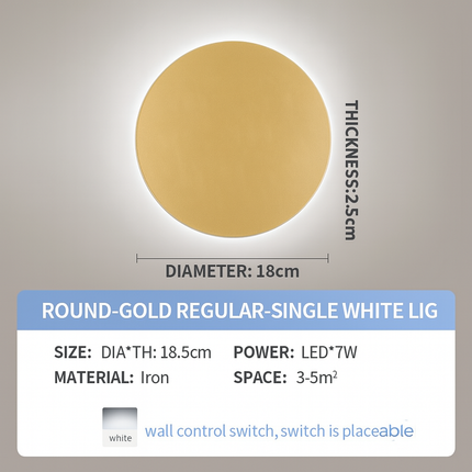 Frosted lens waterproof wall light

