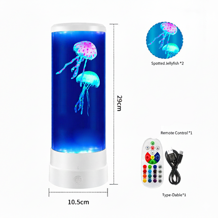 Large Jellyfish Lamp – USB Colorful LED Color-Changing Simulation Aquarium Night Light for Home & Desktop Decor