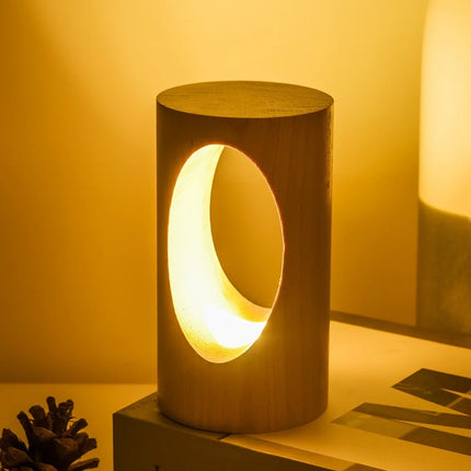 Geometric Hollow Wood Lamp

