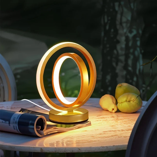 Geometric Ring LED Table Lamp


