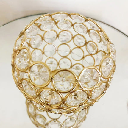 Glass ball bedside lamp

